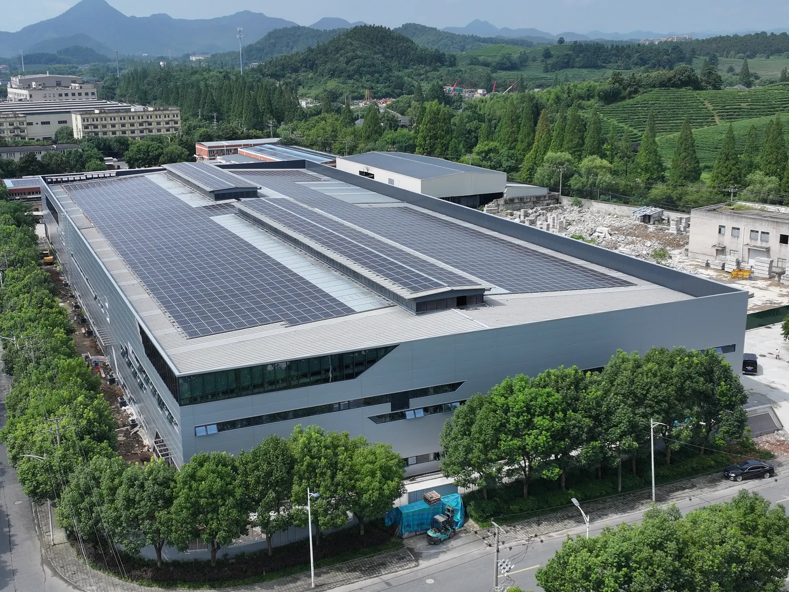 Aerial view of the CHA STELLA production facility