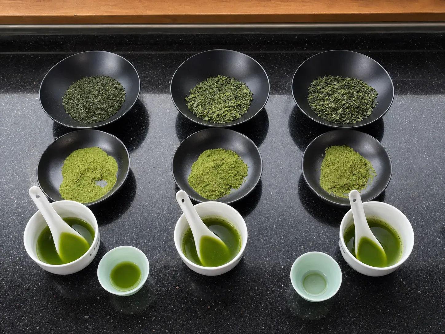 In-house sensory comparison of multiple tea samples